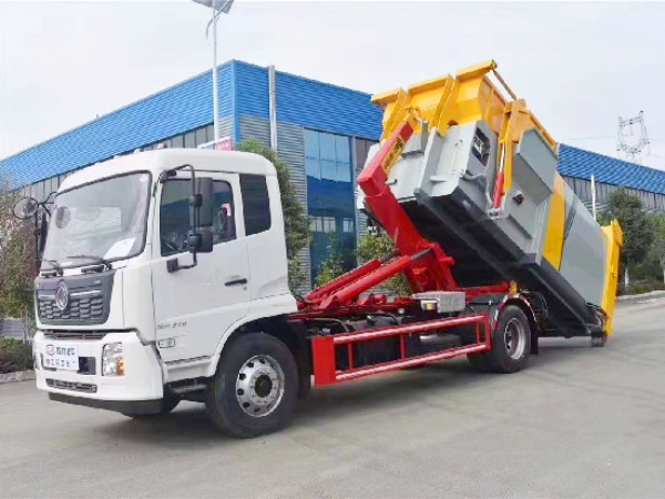 東風(fēng)天錦國六10~14方車廂可卸(鉤臂)式垃圾車